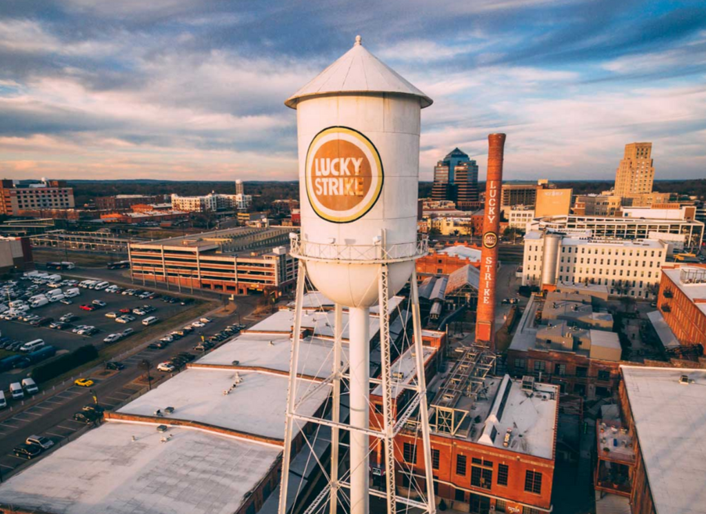 Photo of the Lucky Strike Tower in beautiful Durham, NC